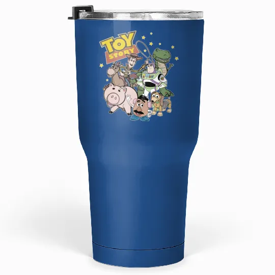 Retro Disney Toy Story Tumblers 30 Oz, Vintage Toy Story Tumblers 30 Oz, Woody and Buzz Lightyear, You've Got A Friend In Me Tumblers 30 Oz