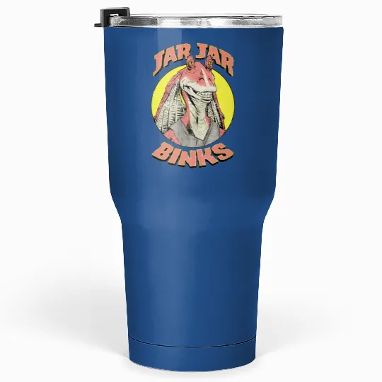 Retro Team Jar Jar Binks Funny Star Wars Fan  Tumblers 30 Oz, Vintage Star Wars Galaxy's Edge Tumblers 30 Oz, Disneyworld Tumblers 30 Oz