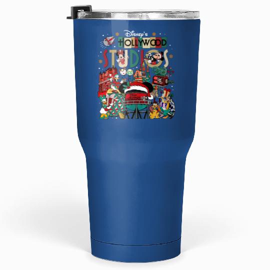 Personalized Disney Jollywood nights Hollywood Studios Christmas Tumblers 30 Oz