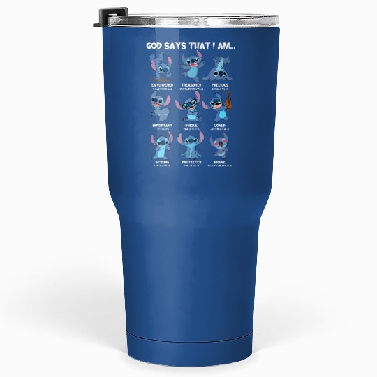 Discover Disney Stitch God Says That I Am Tumblers 30 Oz, Stitch Family Trip Tumblers 30 Oz Tumblers 30 Oz