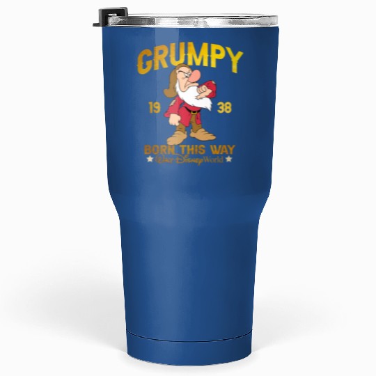Vintage Grumpy Born This Way 1938 Disney Snow White Grumpy Unisex Tumblers 30 Oz