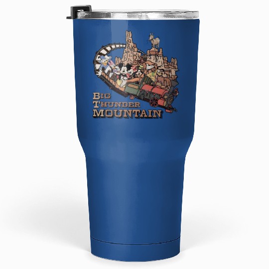 Colors Vintage Big Thunder Mountain Tumblers 30 Oz, Disney Big Thunder Mountain Railroad Tumblers 30 Oz, Magic Kingdom Tumblers 30 Oz, Frontierland Tumblers 30 Oz