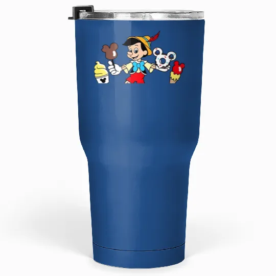 Pinocchio Snacks Tumblers 30 Oz, Disney Snacks Tumblers 30 Oz, Funny Disney Snacks Tumblers 30 Oz
