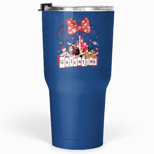 Disney Valentine Mickey & Friends Matching Tumblers 30 Oz, Retro Mickey and Friends Valentine Matching Tumblers 30 Oz, Disney Castle Lover, Disney Balloon Tumblers 30 Oz
