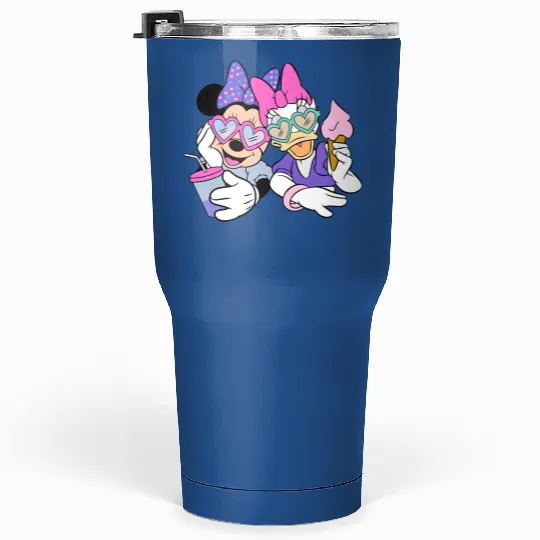 Retro Minnie and Daisy Face, Best Friends Minnie and Daisy Tumblers 30 Oz, Disney Tie Dye Tumblers 30 Oz, Minnie and Daisy Tumblers 30 Oz