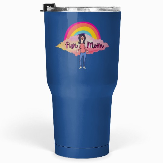 Boho Rainbow Bobs Burgers Linda Belcher Fun Mom Tumblers 30 Oz