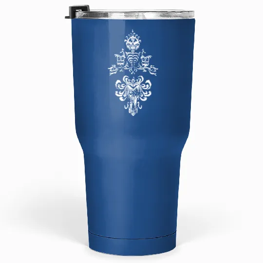 Haunted Mansion Wallpaper Ghouls - Haunted Mansion Disney - Tumblers 30 Oz