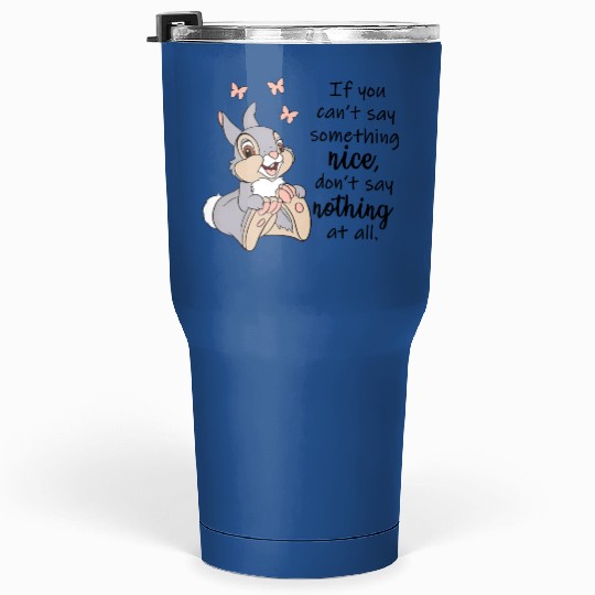 Disney Inspired Thumper Bambi Unisex Short Sleeve Tumblers 30 Oz, Don't Say Nothing At All