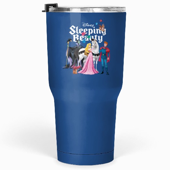 Disney Sleeping Beauty Characters Tumblers 30 Oz, Princess Aurora,Prince Phillip,Maleficent,Disneyland Family Trip Gift Unisex Tumblers 30 Oz Kid Tumblers 30 Oz