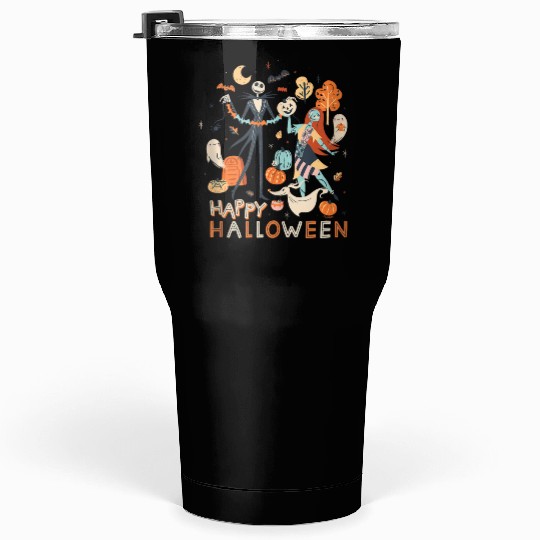 Disney The Nightmare Before Christmas Jack Sally Tumblers 30 oz