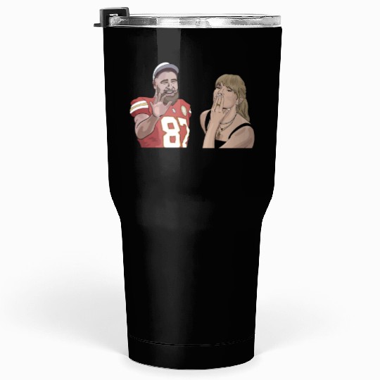 taylorr Swift Travis Kelce Tumblers 30 oz