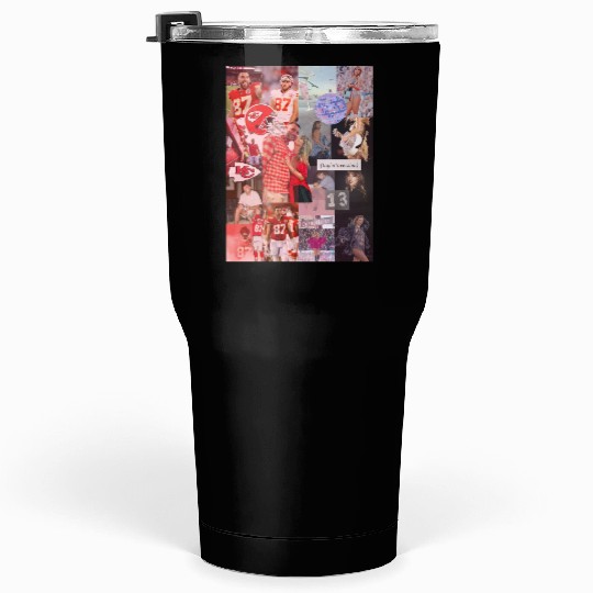 taylorr Swift and Travis Kelce Tumblers 30 oz