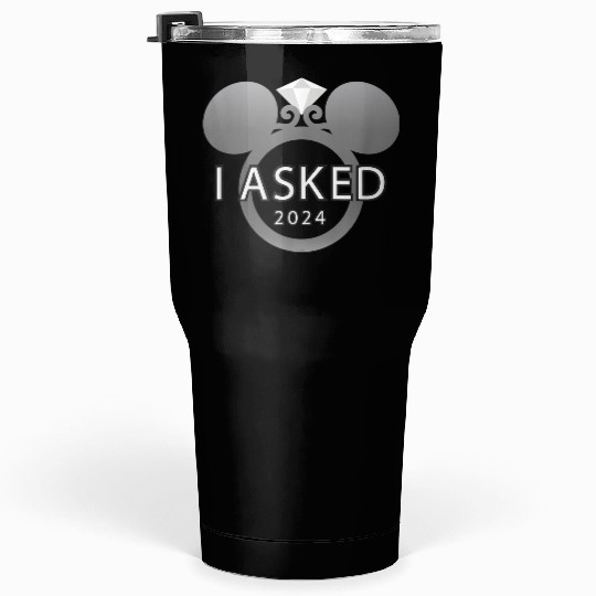 disneys I Asked 2024 Engagement Ring Proposal Mickey Tumblers 30 oz