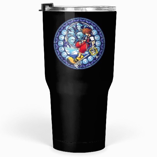 Disneys Kingdom Hearts Sora Stained Glass Tumblers 30 oz