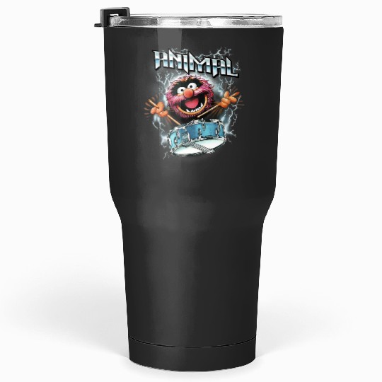 Disney The Muppets Animal Electrifying Epic Drumroll Poster Tumblers 30 oz