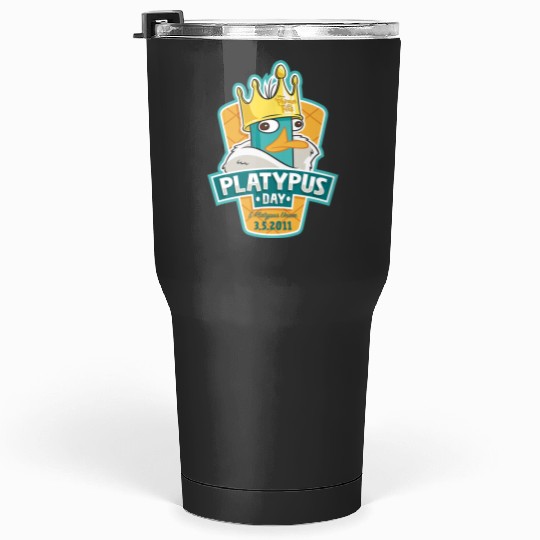 Disney Phineas And Ferb Platypus Day King Perry Portrait Tumblers 30 oz