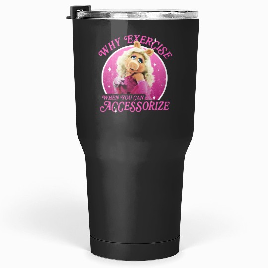 Disney The Muppets Miss Piggy Why Exercise Accessorize Tumblers 30 oz