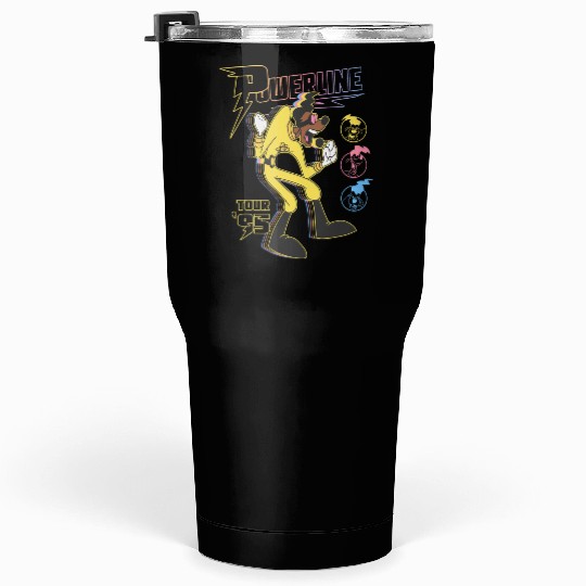 Disney A Goofy Movie Powerline Tour '95 Retro Neon Poster Tumblers 30 oz