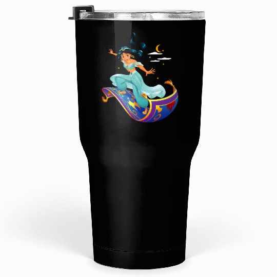 Disney Aladdin Princess Jasmine Magic Carpet Pose Tumblers 30 oz