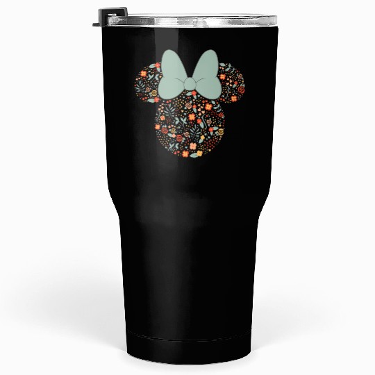 Disney Minnie Mouse Spring Head Icon with Bow Springtime Tumblers 30 oz