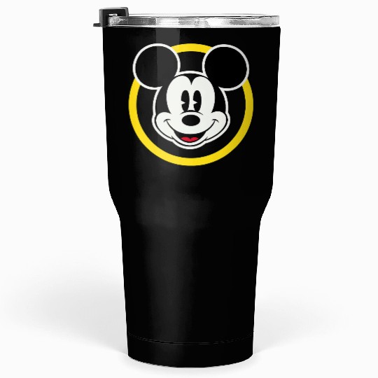 Amazonss Essentials Disney Smiling Mickey in Yellow Circle Tumblers 30 oz