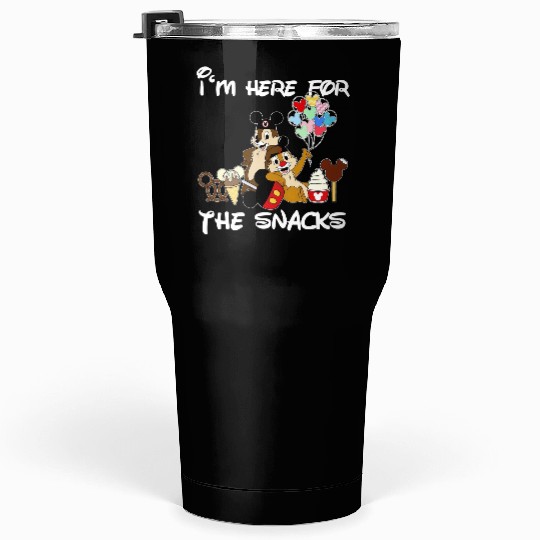 I'M Just Here For The Snacks Tumblers 30 Oz, Snacking Around The World Tumblers 30 Oz, Chip And Dale Tumblers 30 Oz Disney Trip Family Tumblers 30 Oz