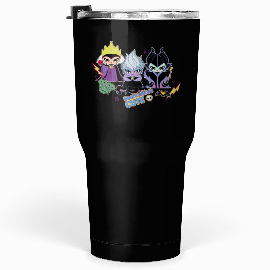 Disney Villains Chibi Dont Call Us Cute Tumblers 30 oz