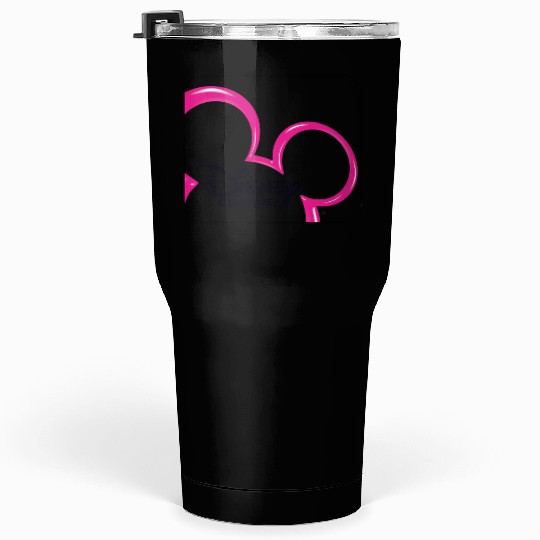 Disney Channel  Mickey Mouse Pink Retro 2000s Logo Tumblers 30 oz