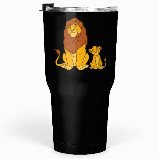 Disney The Lion King Young Simba and Mufasa Tumblers 30 oz