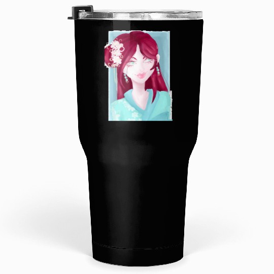 Puglan  : Disney Mulan Anime Mushu, Mulan and Mushu Tumblers 30 oz
