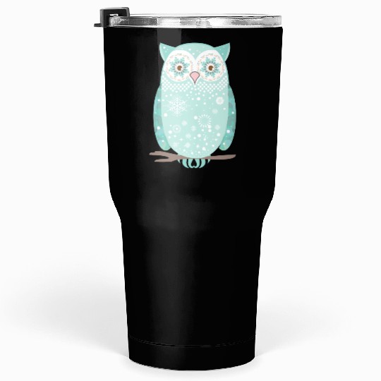 A snow owl Tumblers 30 Oz