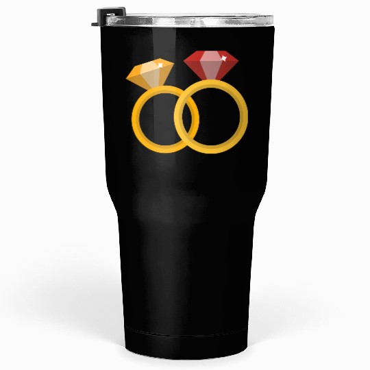 Wedding Rings Tumblers 30 Oz