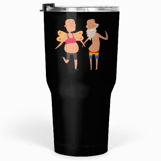 Gay pride couple Tumblers 30 Oz