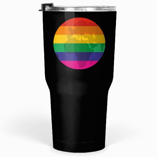 Rainbow earth Tumblers 30 Oz