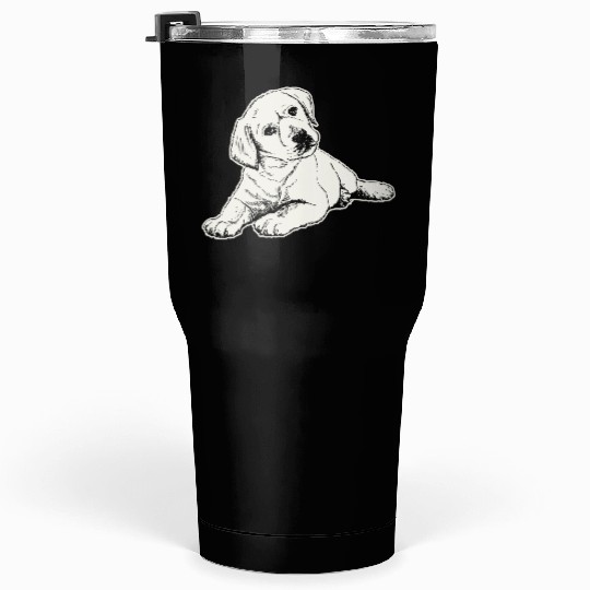 A Puppy Labrador Retriever Design For Dog Lovers Tumblers 30 Oz
