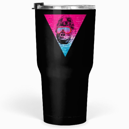 Cool Monkey Ape Gorilla sunglasses gift idea Tumblers 30 Oz