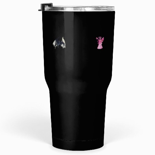ANGEL vs DEVIL decisions choices good vs evil Tumblers 30 Oz