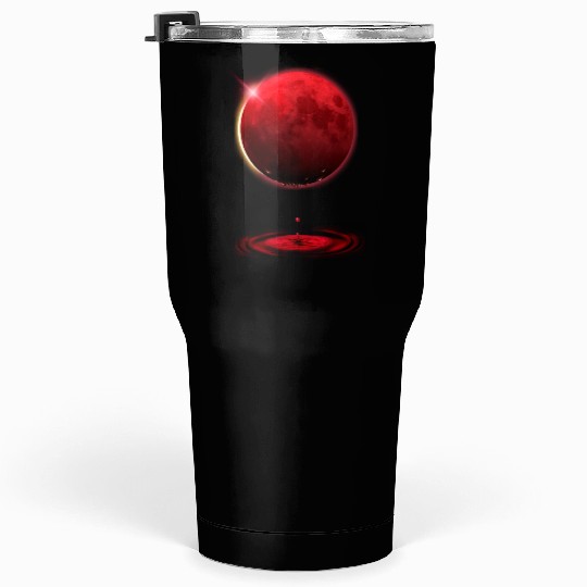 Vampire werewolf blood red moon eclipse Tumblers 30 Oz