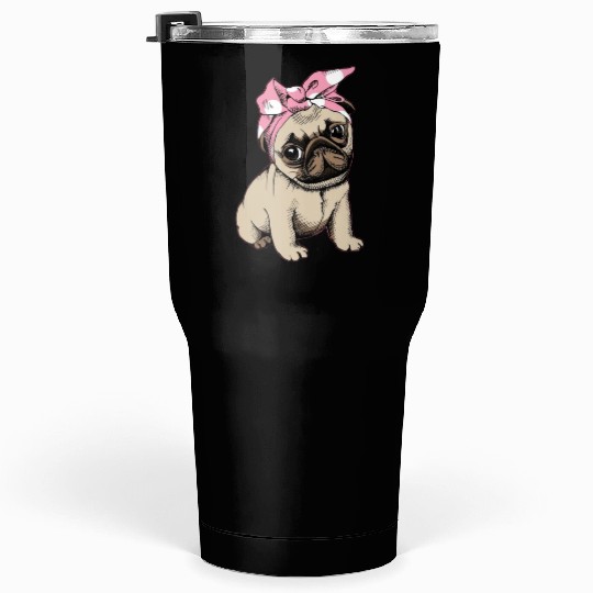 pug Tumblers 30 Oz