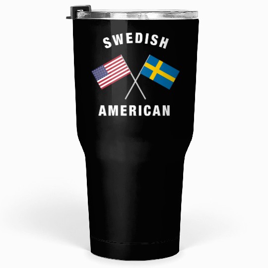 Swedish American Flag Tumblers 30 Oz