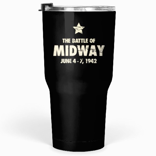 Battle Of Midway - World War 2 / WWII Tumblers 30 Oz