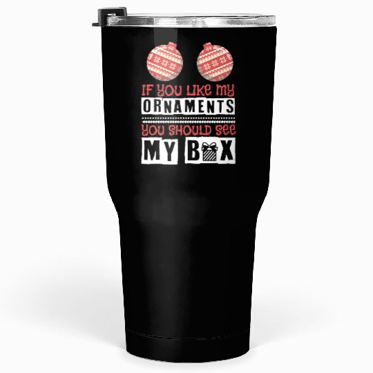 Boobs Sexy Christmas Dirty Naughty Boobs Gift Tumblers 30 Oz