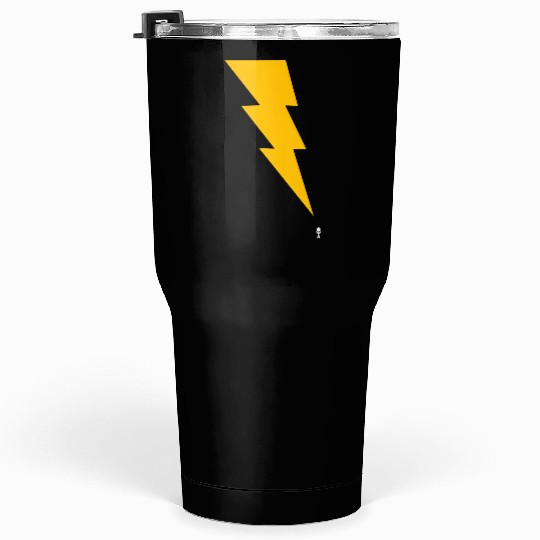 Lightning Bolt - Black Tumblers 30 Oz