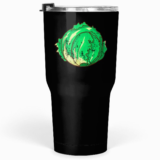 Retro Vintage Grunge Style Lettuce Tumblers 30 Oz