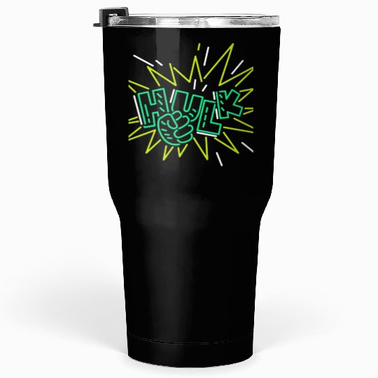 Neon Hulk Tumblers 30 Oz By Marvel Design By Humans----PD