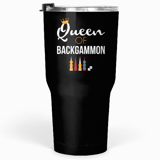 Queen of Backgammon Tumblers 30 Oz Board Game Backgammon