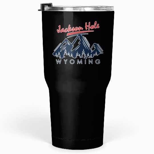 Jackson Hole Wyoming Tumblers 30 Oz Vintage City Retro Tshi