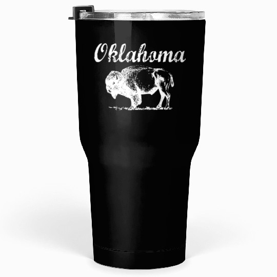 Oklahoma Buffalo Tribal Native American Country Ok Tumblers 30 Oz