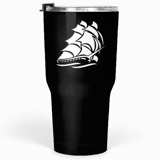 Old Tall Sailing Ship Tumblers 30 Oz