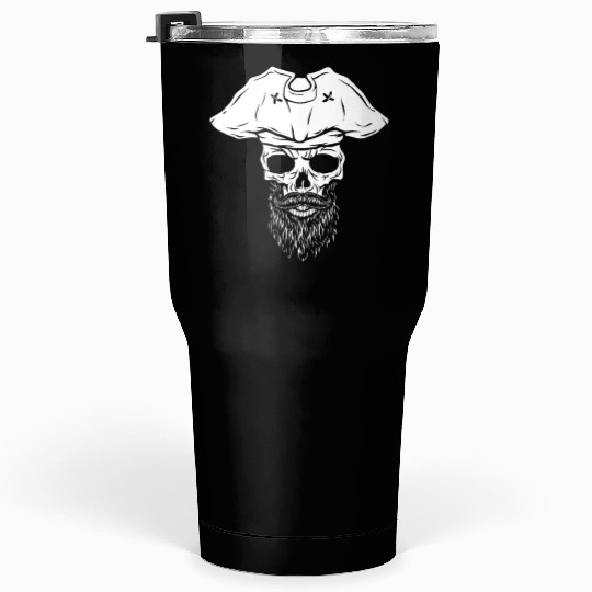 Pirate - skull with pirate hat Tumblers 30 Oz